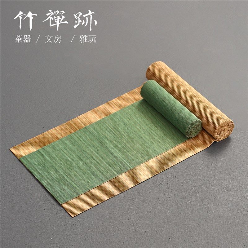 竹禅迹茶席桌旗 新中式茶桌布茶台布艺长条茶布桌布,居家布艺,桌旗,淘宝优惠券,粉丝福利购,淘宝优惠卷