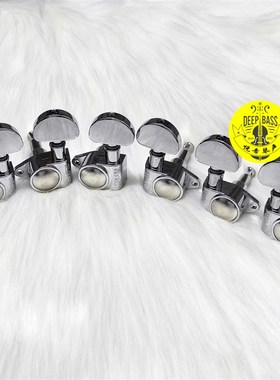 全新GROVER电吉他民谣吉他弦钮琴头钮直角双边旋钮一套6个银色