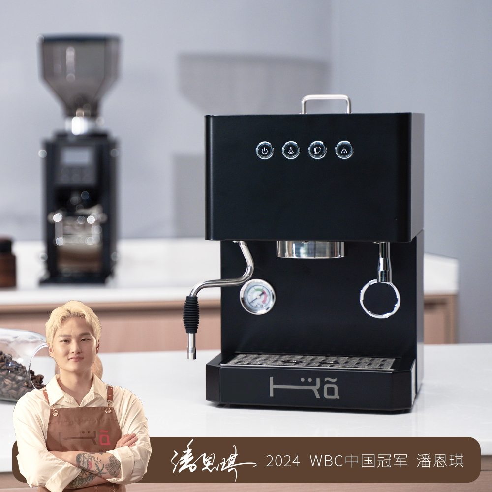咖际F1意式半自动咖啡机双锅炉泵小型专业家用单头浓缩蒸汽打奶泡
