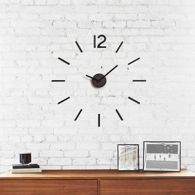 ubra创意个性林克挂钟 时尚多功能Y钟表 简约墙贴静音装饰挂钟