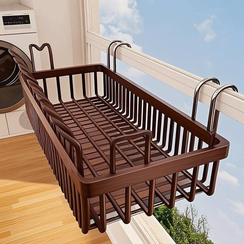 家用阳台窗边悬挂式小型晾晒架多功能晾衣架窗外护栏杆晒鞋架,收纳整理,阳台置物架,淘宝优惠券,粉丝福利购,淘宝优惠卷