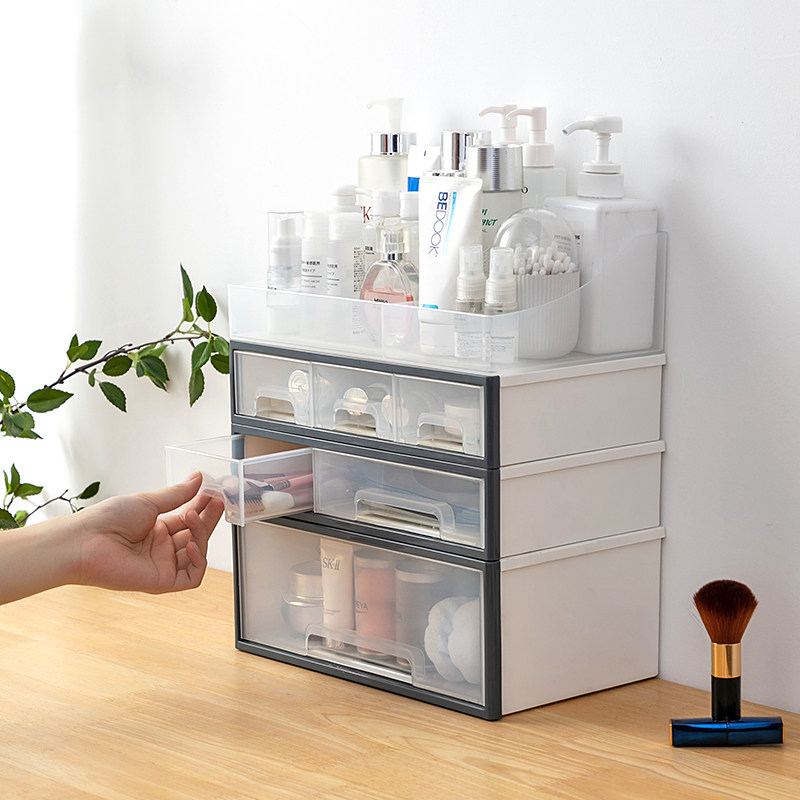 桌面收纳盒塑料抽屉式多层学生书桌文具品整理柜,收纳整理,桌面收纳盒,淘宝优惠券,粉丝福利购,淘宝优惠卷