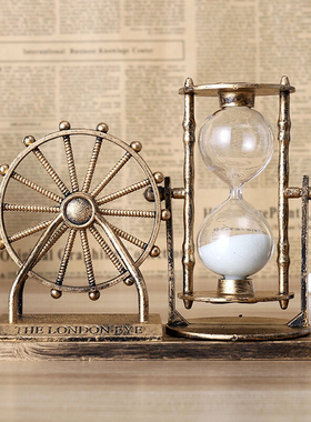 伦敦眼轮沙漏创意学生礼物复古怀旧家居装饰摆件男女礼品