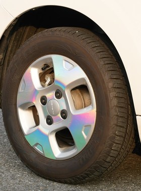 威科莱威改装反光车贴CEVER汽车轮胎防刮花改色膜轮毂警示贴纸