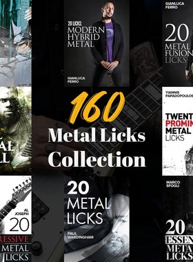 JC条金属乐句套装电吉他Fuson原版谱伴奏