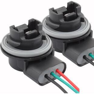 LED汽车灯 泡刹车信号灯 灯座线束适配器连接器母头带线3157 3156