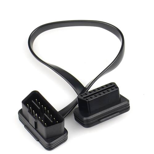 OBD2延长线扁线 16Pin Male To Female Car OBD Extension Cable