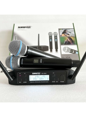 无线话筒glxd4一拖二BETA58A调频U段舞台家用户外高配麦克风