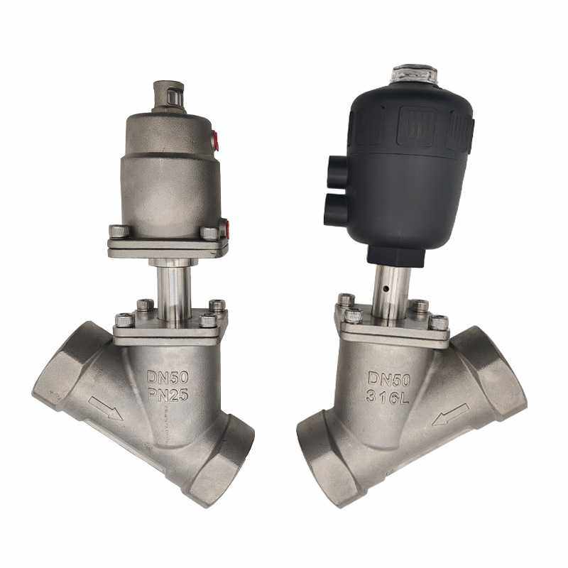 不锈钢气动角座阀气动螺纹水阀蒸汽切断阀开关阀304快装角座阀,五金/工具,其他阀门,淘宝优惠券,粉丝福利购,淘宝优惠卷