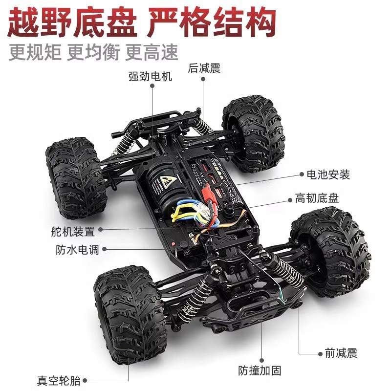 rc专业遥控车玩具成人四驱高速大脚越野赛车攀爬漂移竞速男孩汽车