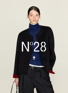 【钱老板】N°28山羊绒毛呢外套女秋冬短款8855A1D753