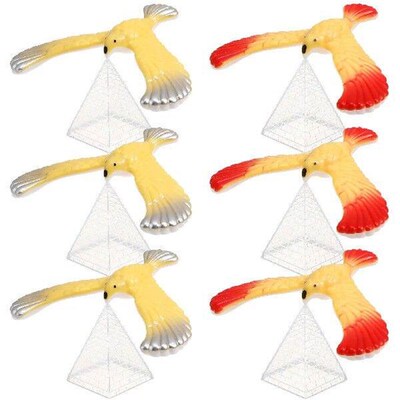 6 Pcs Balance Bird Eagle Balancing Toy with Stand