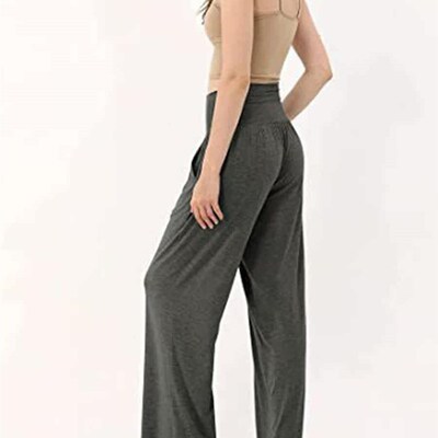 Women s Flowy Wide Leg Pants Comfortable Loose Fit High