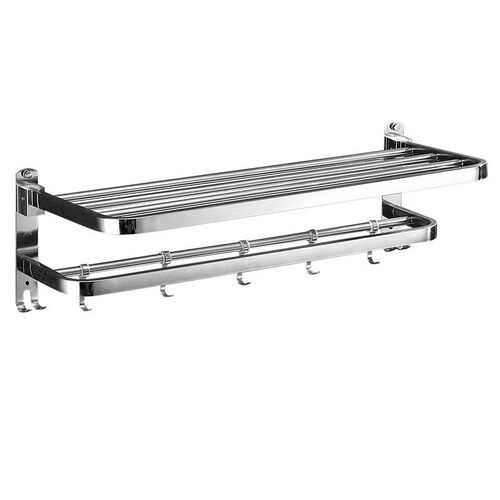 Stainless Steel 304 Towel Rack Non-perforated Folding Towel