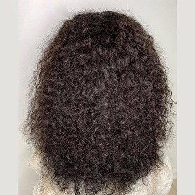 Natural Soft 26 180Density Long Kinky Curly Black 13*4*1 L