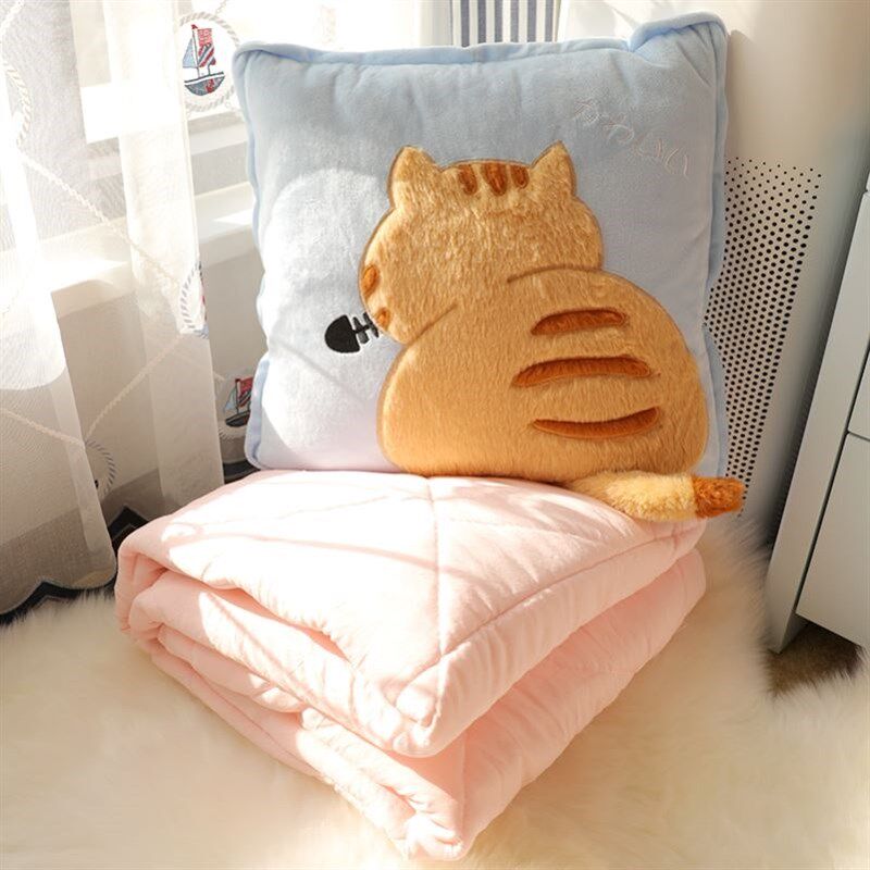 Ins wind Nordic plush hold pillow covers sofa pillows car图片