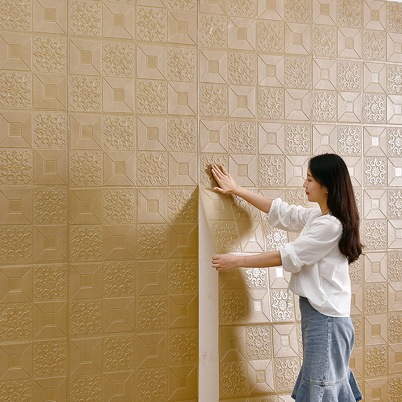家用墙纸自粘防水防潮出租屋墙贴防霉墙壁贴纸房间装饰遮丑改造,家装主材,自贴墙纸/自粘墙纸,淘宝优惠券,粉丝福利购,淘宝优惠卷