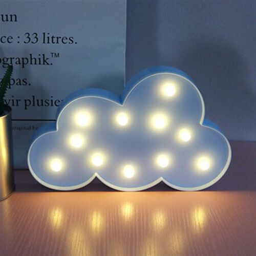 Lovely Cloud Star Moon LED 3D Light Night Light Kids Gift To