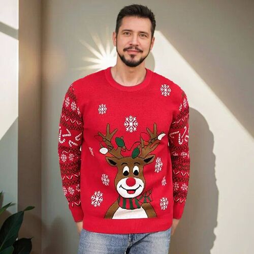 New Mens Knitted Sweater for Autumn Winter Christmas Casual