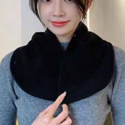 1pc Winter Thickened Fleece-Lined Neck Gaiter - Unisex Windp