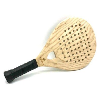 POWERTI Wooden Paddle Racket Beach Tennis Racket Tennis