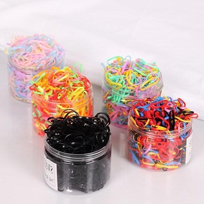 One-time rubber band black high elastic hair bands hair rope