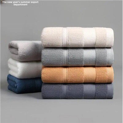 Large size bath towel set with water absorption thickening