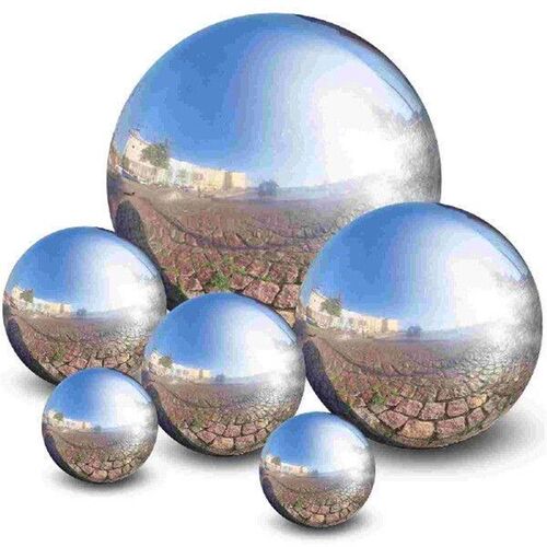 6 Pcs Garden Reflector Mirror Polished Ball Globe Balls