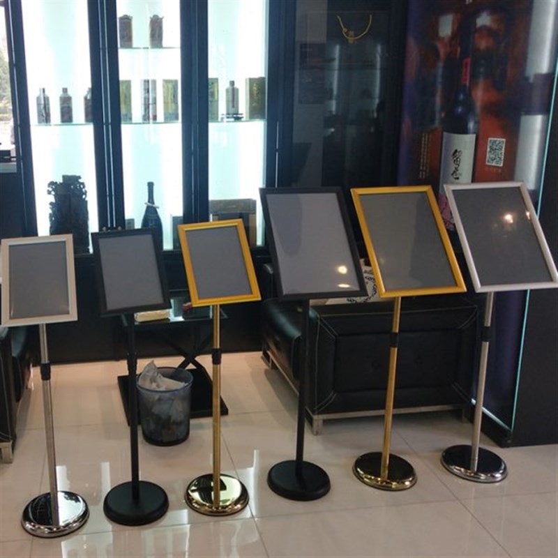 广告牌立式不锈钢a4立牌落地告示牌支架a3展示牌展示架指示牌水牌