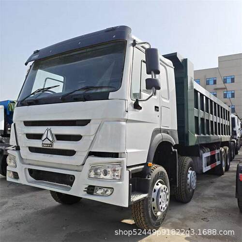 外出口供车应重汽豪沃渣土自卸车761913马力后贸八轮翻斗卡车