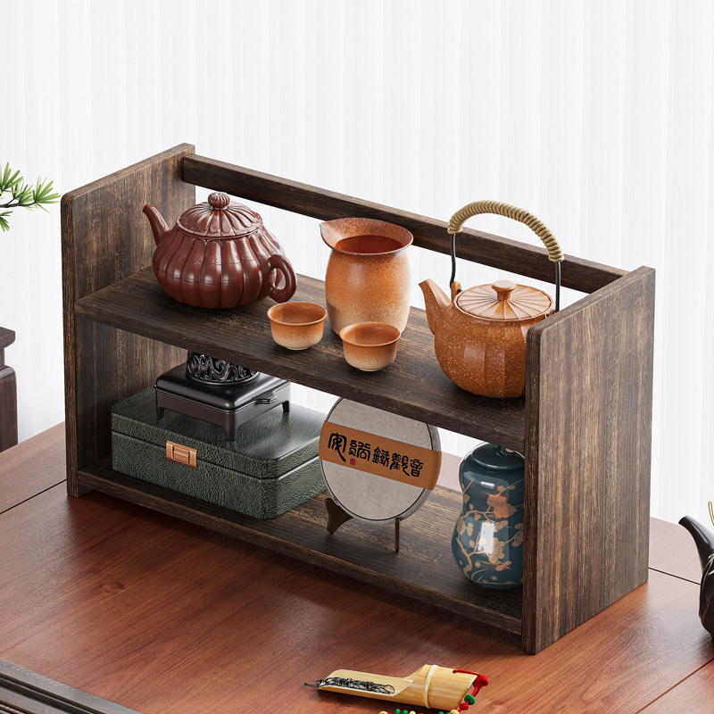实木杯架茶杯子收纳置物架桌面博古架紫砂壶摆放架茶具放置展示架,家庭/个人清洁工具,杯架,淘宝优惠券,粉丝福利购,淘宝优惠卷