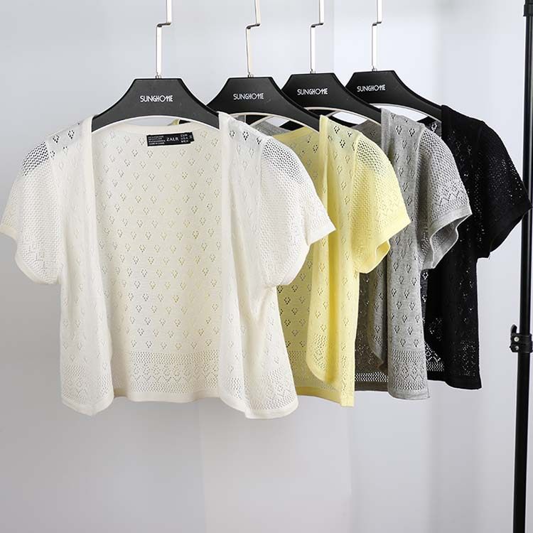 小披肩女夏薄短款百搭坎肩女外搭短袖开衫薄镂空针织衫白色小外套,女装/女士精品,毛针织衫,淘宝优惠券,粉丝福利购,淘宝优惠卷