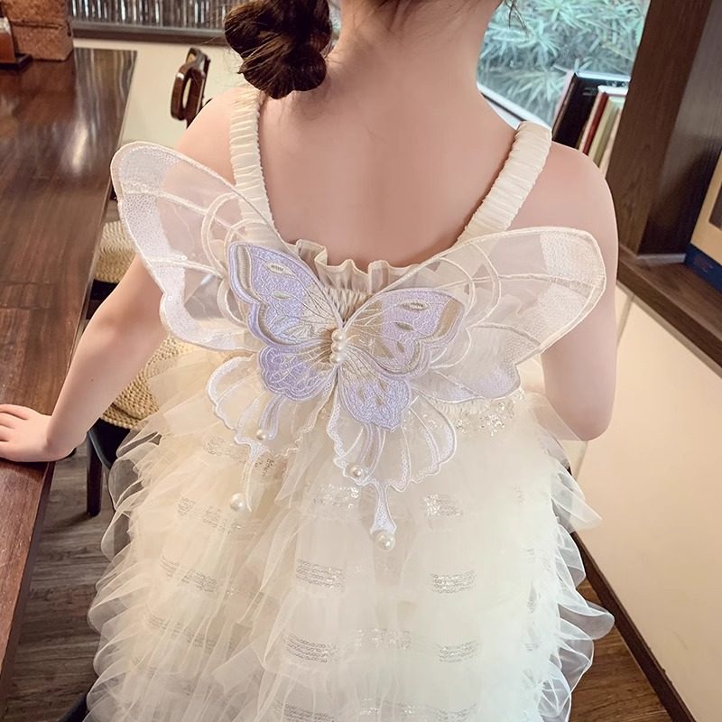 女童吊带连衣裙夏季2025新款儿童网纱设计洋气小女孩公主蛋糕裙子,童装/婴儿装/亲子装,连衣裙,淘宝优惠券,粉丝福利购,淘宝优惠卷