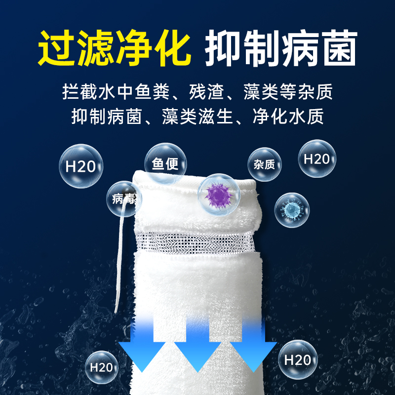 魔袋魔毯过滤棉鱼缸过滤袋底滤缸过滤器高密度加厚生化棉海绵