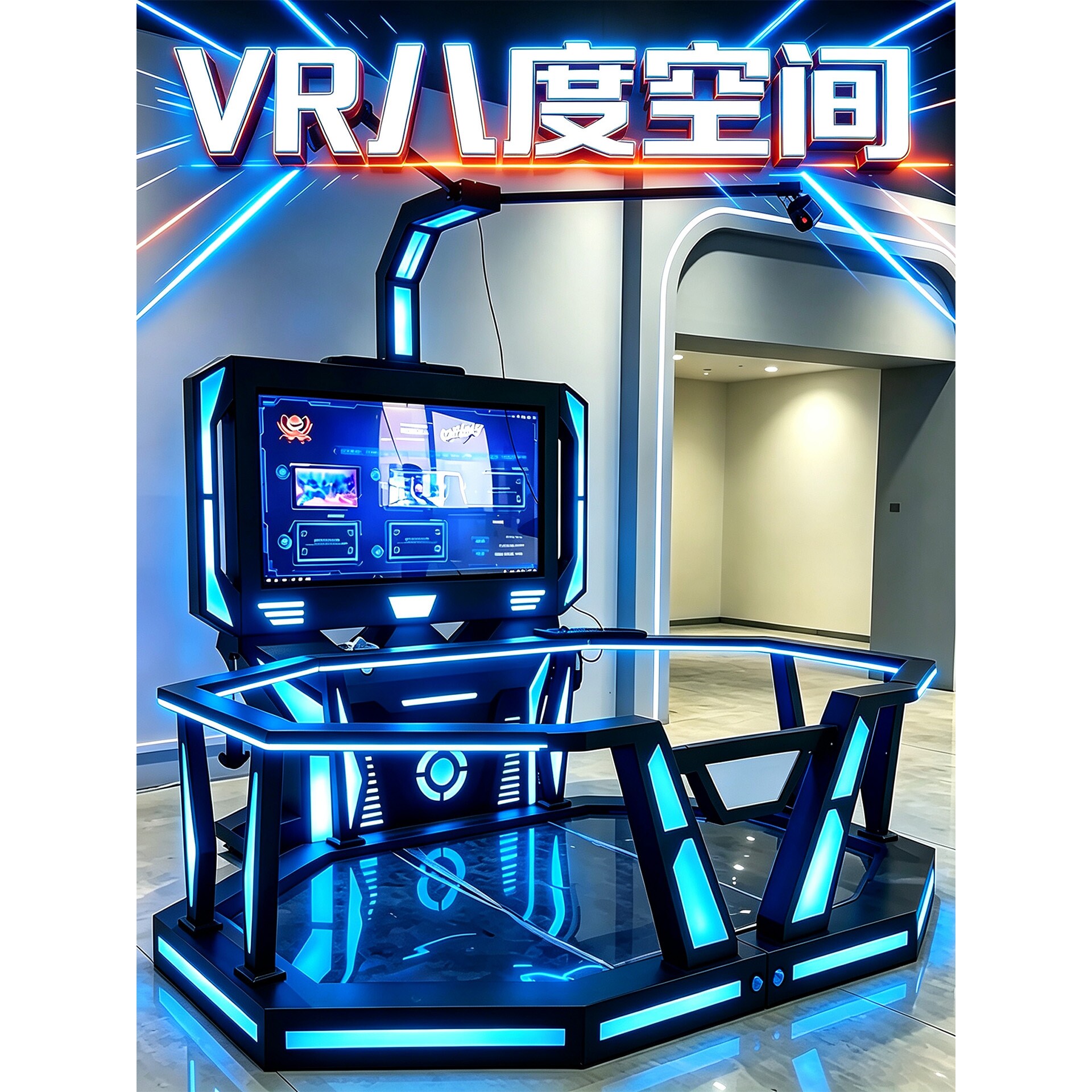 vr游戏设备一体机大型体感游戏机眼镜头显虚拟现实vr设备八度空间