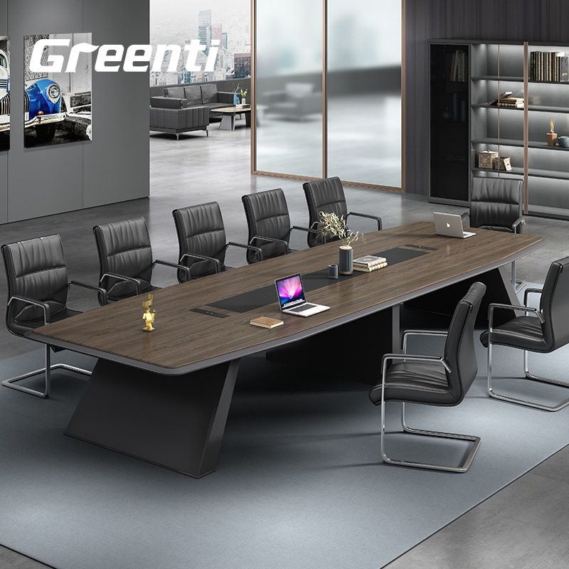 办公家具会议桌长桌简约现代接待长条洽谈桌带线盒办公桌椅组合,商业/办公家具,会议桌,淘宝优惠券,粉丝福利购,淘宝优惠卷