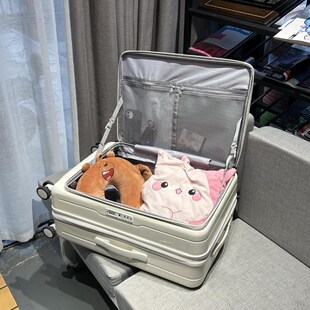 新款侧开盖行李箱可扩展拉杆箱20寸登机皮箱24男女旅行箱30密码箱