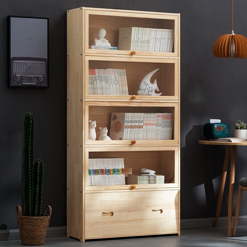 实木书架置物架落地家用儿童阅读架多层客厅简易书柜办公室收纳架,住宅家具,书架,淘宝优惠券,粉丝福利购,淘宝优惠卷