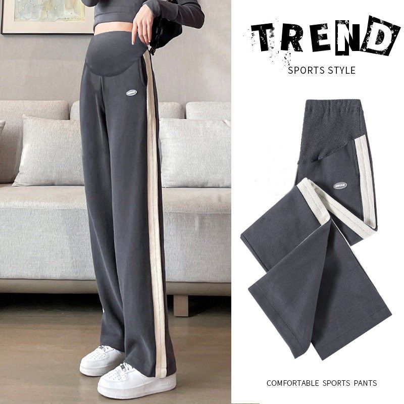 秋冬孕妇裤子2025洋气时尚休闲宽松托腹阔腿裤孕妇装拼接外穿长裤,孕妇装/孕产妇用品/营养,孕妇休闲裤,淘宝优惠券,粉丝福利购,淘宝优惠卷