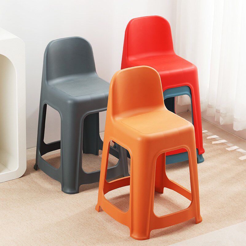 塑料凳子加厚高脚板凳靠背椅子成人儿童餐桌凳客厅家用高腰吧台凳,住宅家具,高脚凳,淘宝优惠券,粉丝福利购,淘宝优惠卷