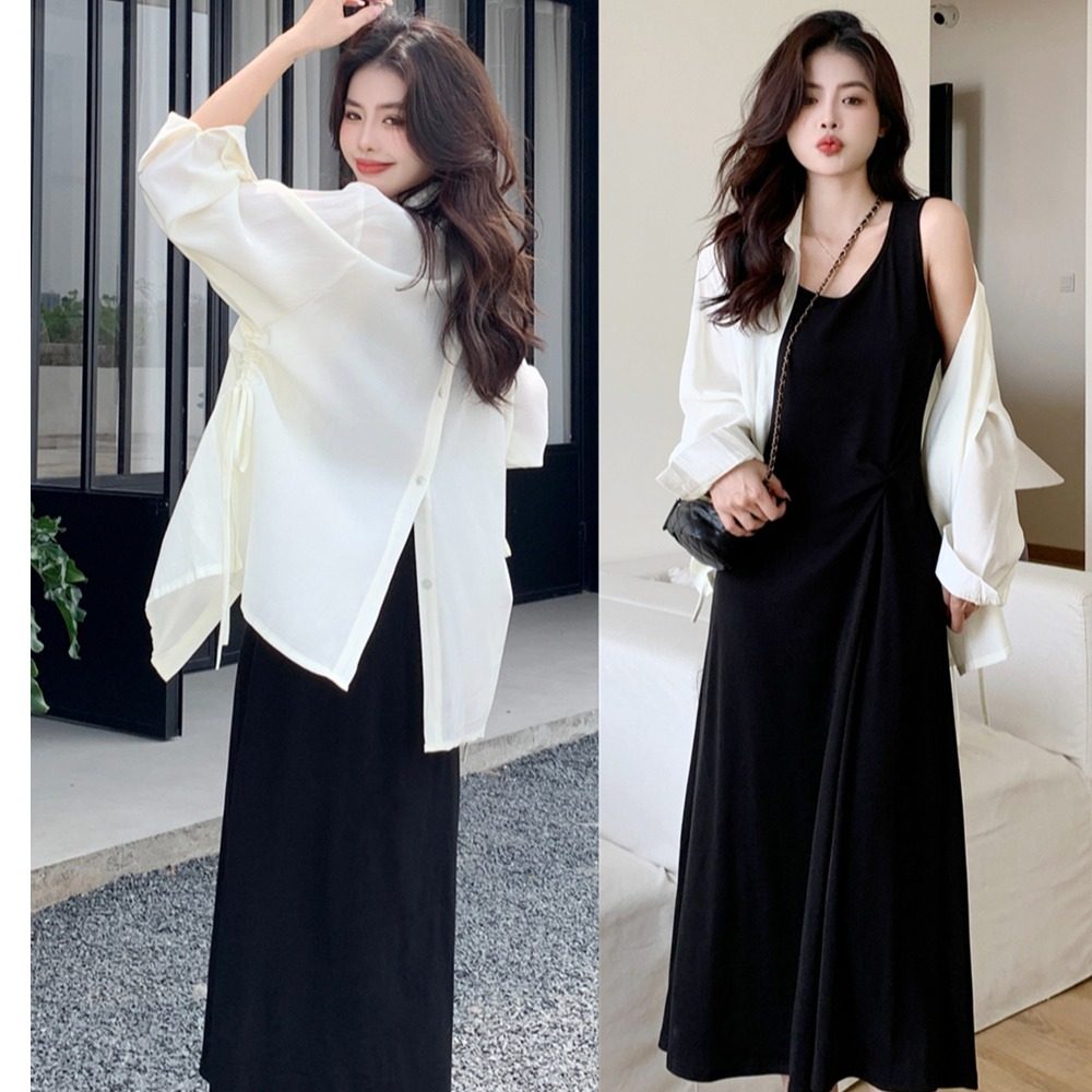 遮肉显瘦辣妈外出哺乳背心吊带连衣裙夏季防晒衬衫产后喂奶两件套,孕妇装/孕产妇用品/营养,家居裙,淘宝优惠券,粉丝福利购,淘宝优惠卷