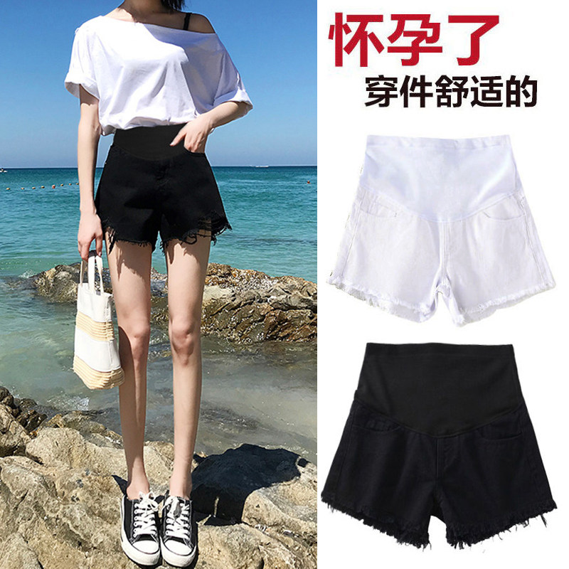 孕妇短裤牛仔女夏季时尚薄款外穿孕妇裤子托腹打底裤潮妈宽松夏装,孕妇装/孕产妇用品/营养,孕妇打底裤,淘宝优惠券,粉丝福利购,淘宝优惠卷
