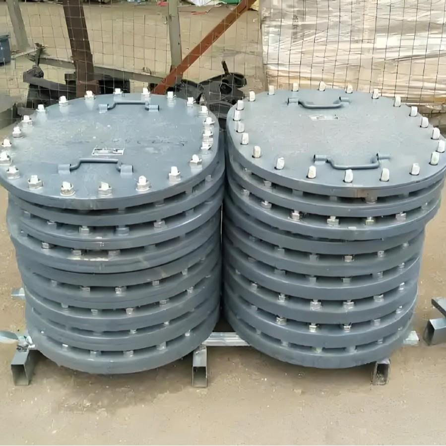 Q235碳钢人孔紧急泄压人孔门垂直吊盖回转盖快开方形检修人孔盖板