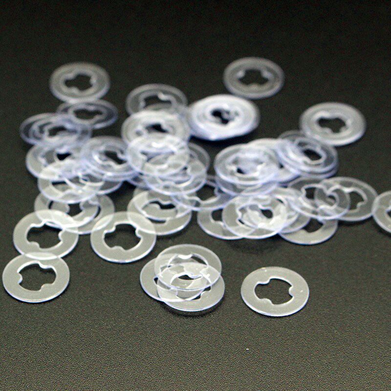 M4M5M6皇冠螺丝专用平垫片PVC塑料绝缘止退防脱落防松带齿卡垫圈