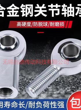 重型超耐磨合金钢注塑关节轴承强度高拉力方向SISA鱼眼杆端防脱球