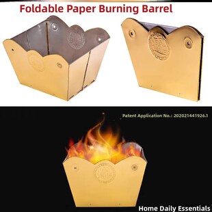 不锈钢化宝桶烧纸桶家用室内可折叠烧金桶焚化炉烧经焚烧炉聚宝盆