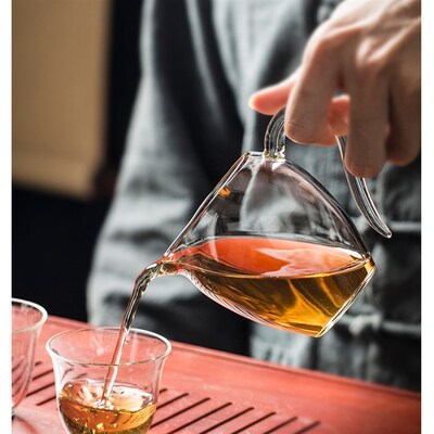 木舟茶夫玻璃公海杯大号透明怡然茶道功事茶具和器高档分茶器