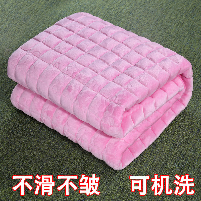 可水洗薄款床垫软垫褥子垫被榻榻米垫子.5学生宿舍单人0.9军绿色
