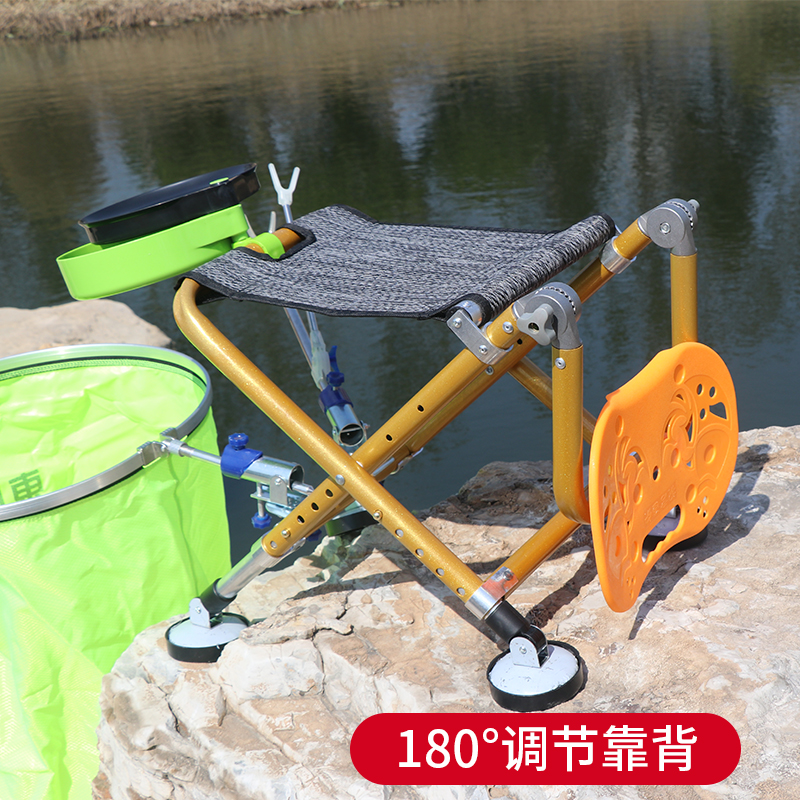 特价轻便携全地形钓椅加厚铝合金钓鱼折叠椅多功能户外钓鱼登子