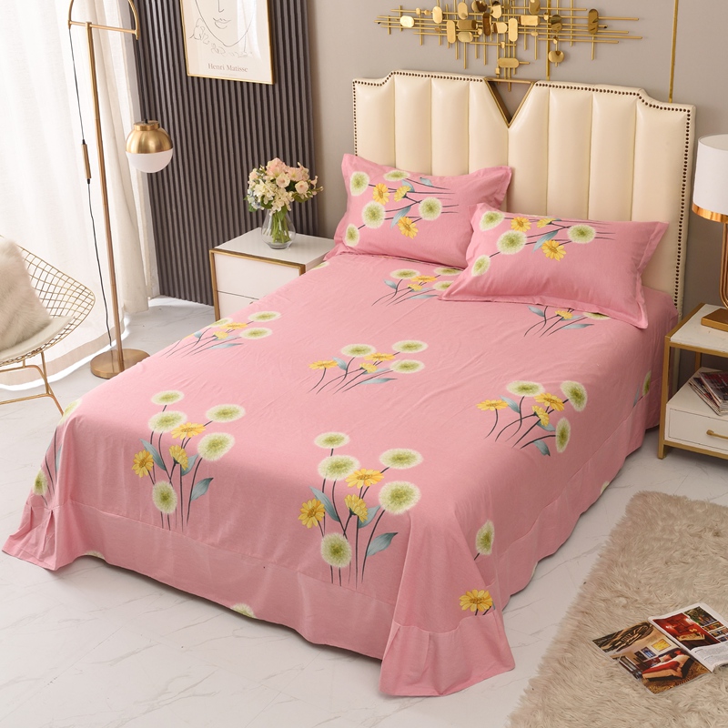 浪漫仙子全棉单人双人床单加厚学生宿舍棉布单件被单冬季